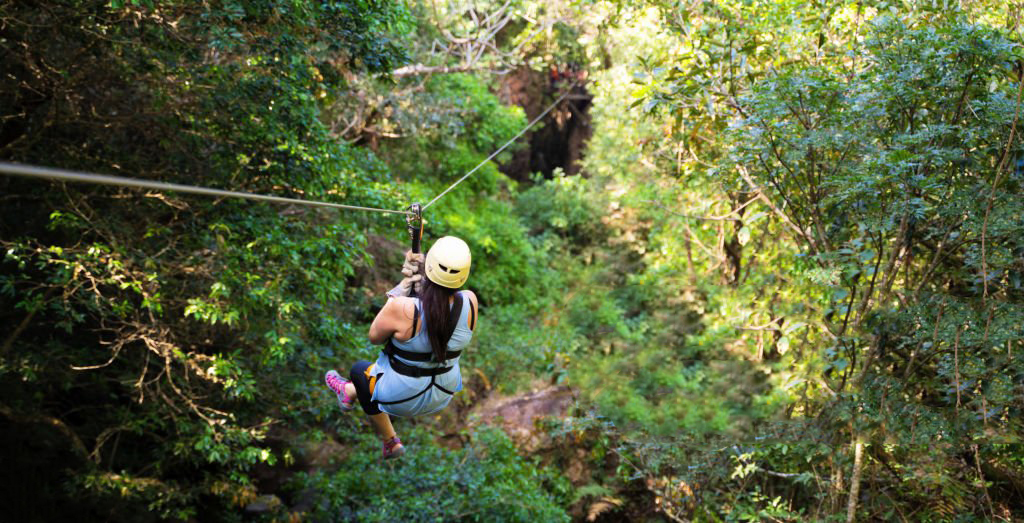 Zip Lining in Belize